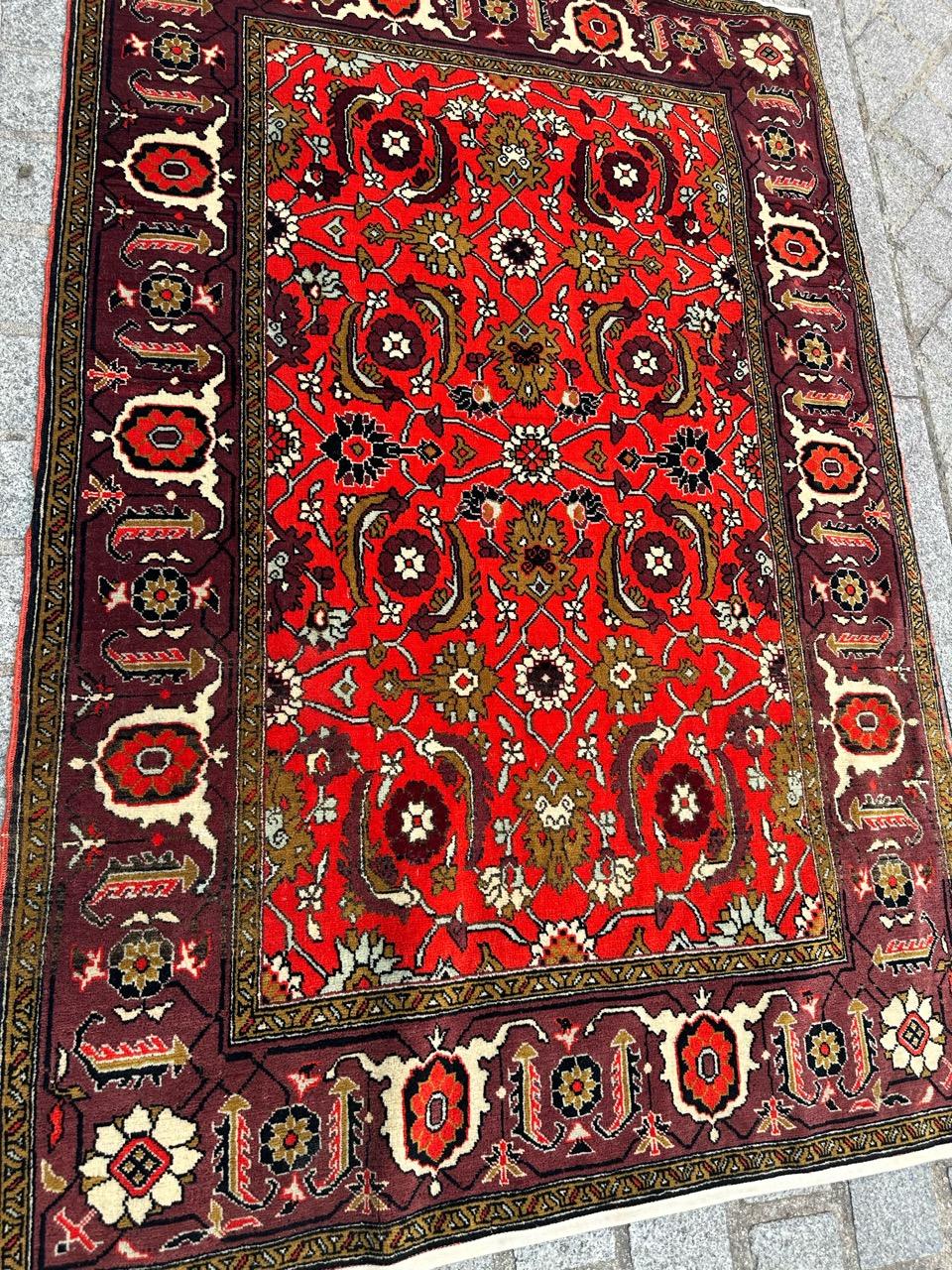 Bobyrug's Hübscher kaukasischer Aserbaidschan-Teppich im Vintage-Stil im Angebot 6