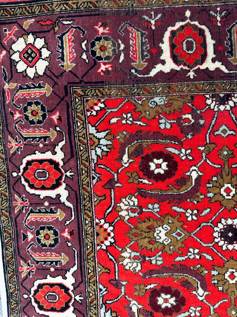 Bobyrug's Hübscher kaukasischer Aserbaidschan-Teppich im Vintage-Stil (Aserbaidschanisch) im Angebot