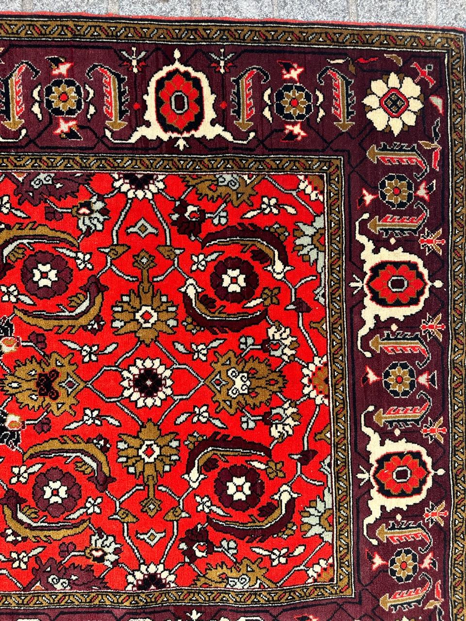 Bobyrug’s Pretty Vintage Caucasian Azerbaïdjan Rug For Sale 1