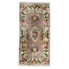 Hübscher chinesischer Art-Déco-Design-Teppich im Vintage-Stil 