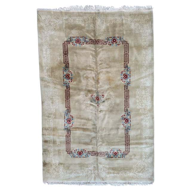 Vintage Simple Design Tibetan Rug For Sale at 1stDibs | simple carpet ...