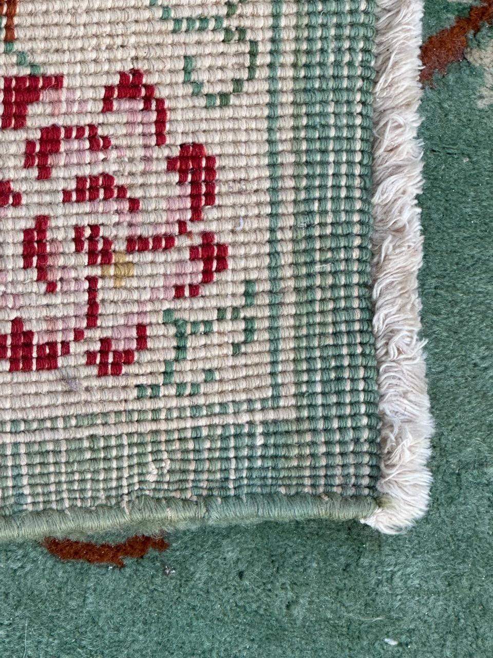 Pretty vintage Chinese art deco rug For Sale 6