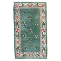 Joli tapis art déco chinois vintage