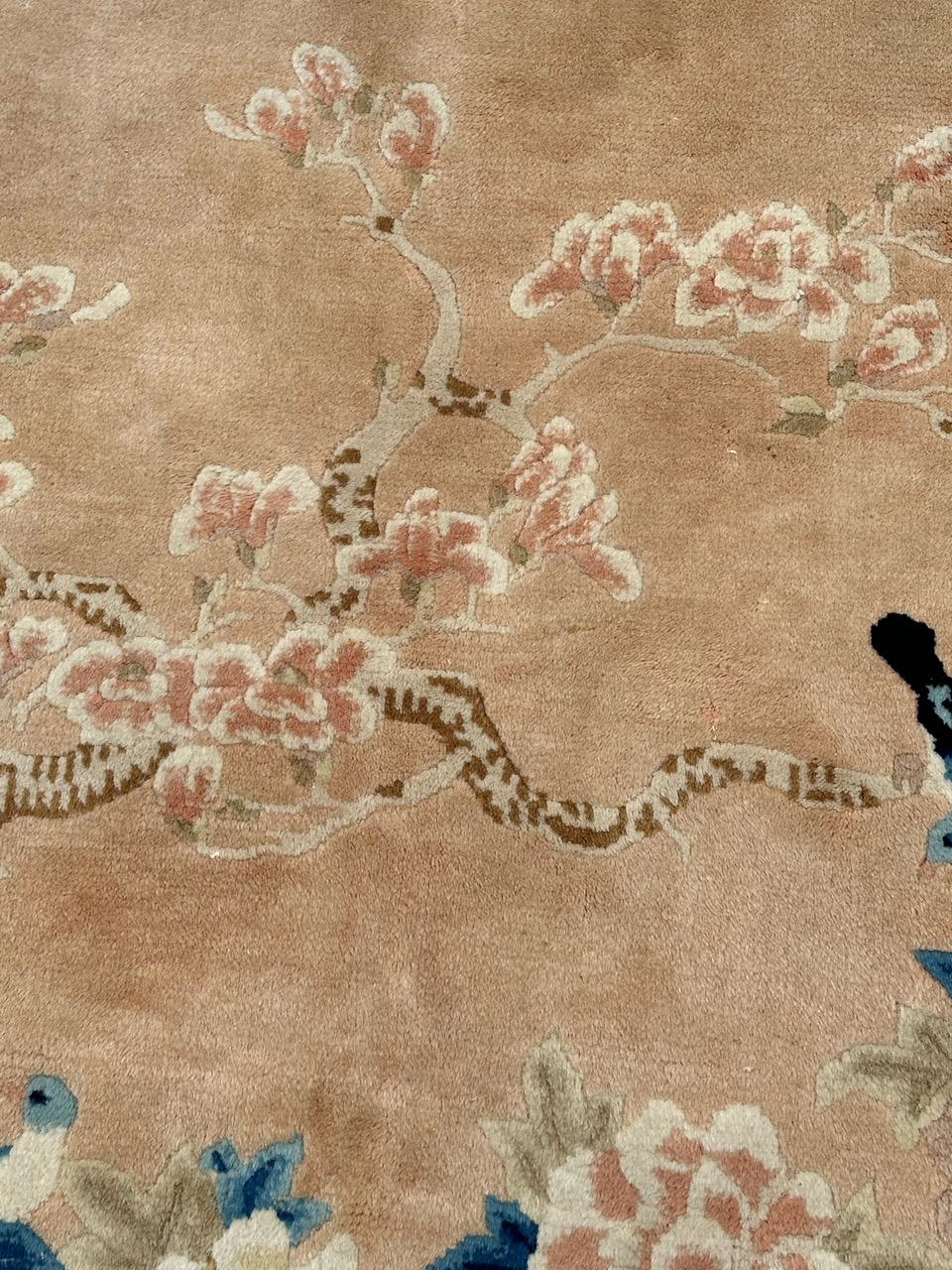 Joli tapis vintage de style art déco chinois. en vente 4