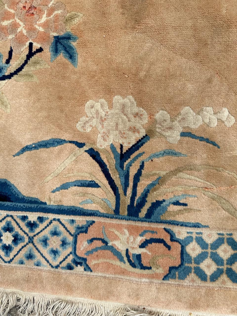 Chinoiseries Joli tapis vintage de style art déco chinois. en vente