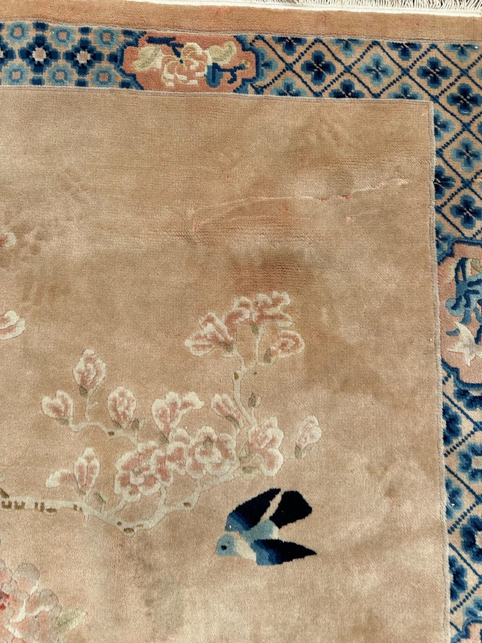 Chinois Joli tapis vintage de style art déco chinois. en vente