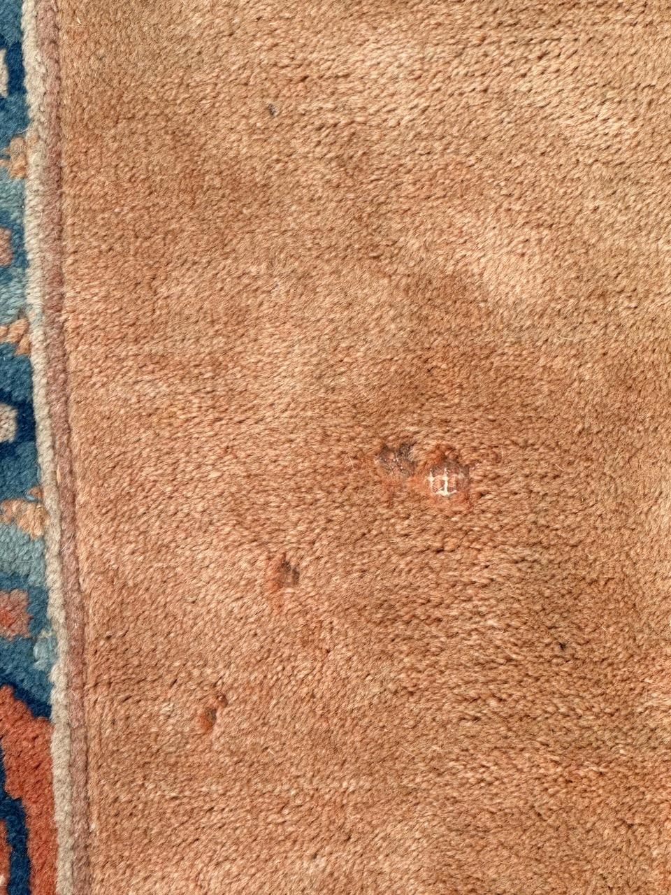 Laine Joli tapis vintage de style art déco chinois. en vente