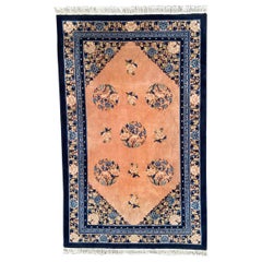 Bobyrug’s Pretty Retro Chinese Beijing Art Deco Rug