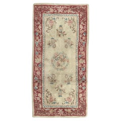 Pretty vintage Chinese hand tufted rug