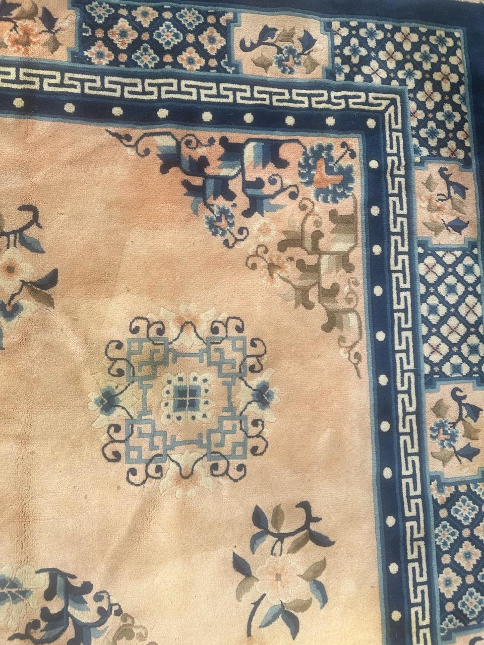 Schöner chinesischer Pekinger Art-déco-Teppich im Vintage-Stil im Angebot 2