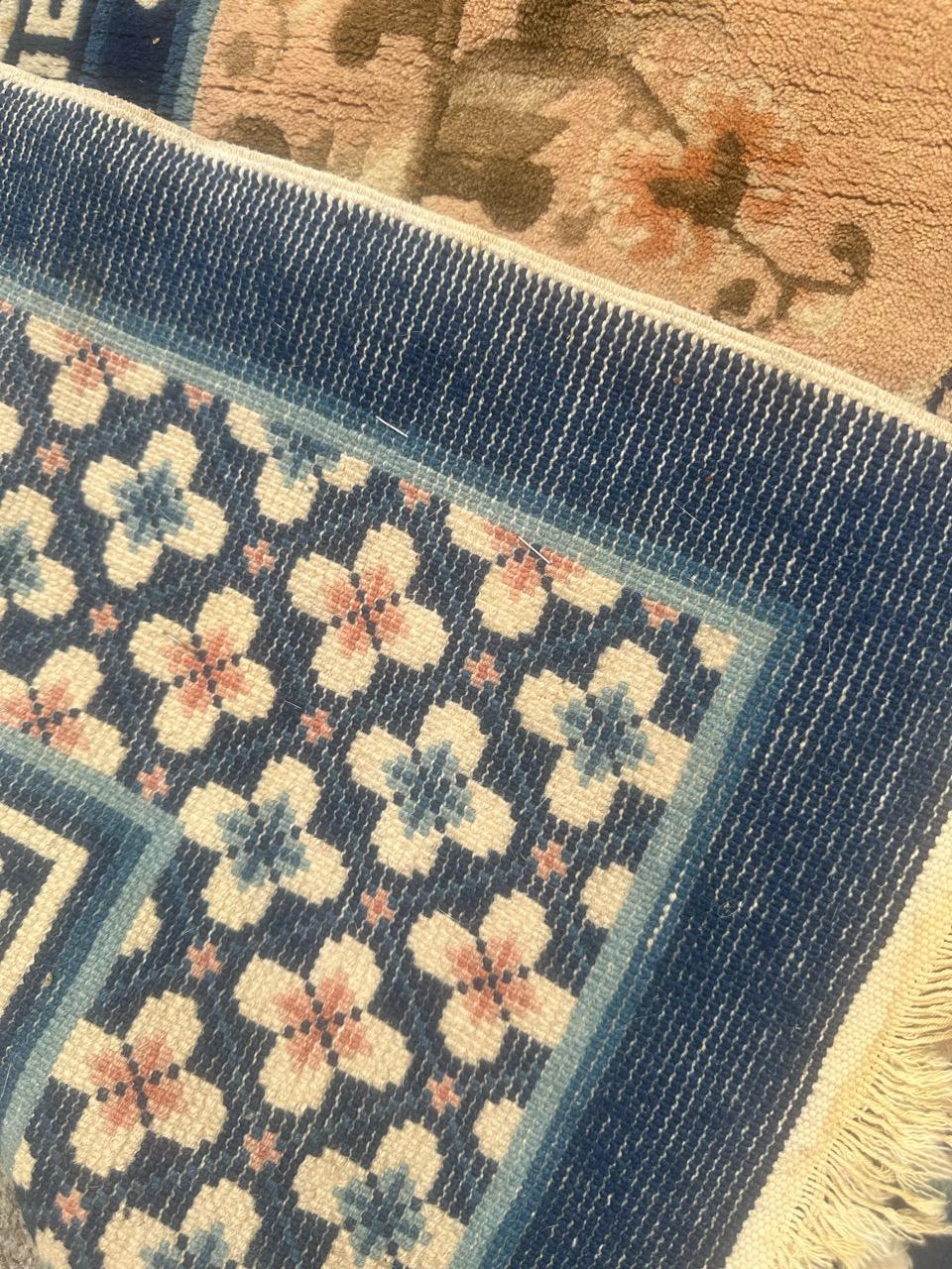 Schöner chinesischer Pekinger Art-déco-Teppich im Vintage-Stil im Angebot 5