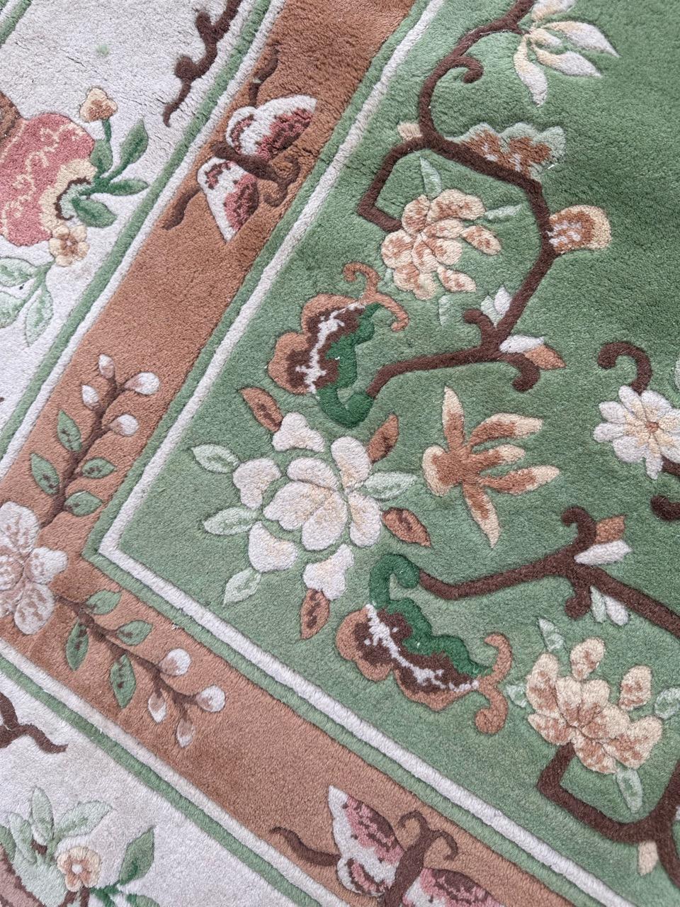 Bobyrug’s Pretty Vintage Chinese rug  For Sale 7