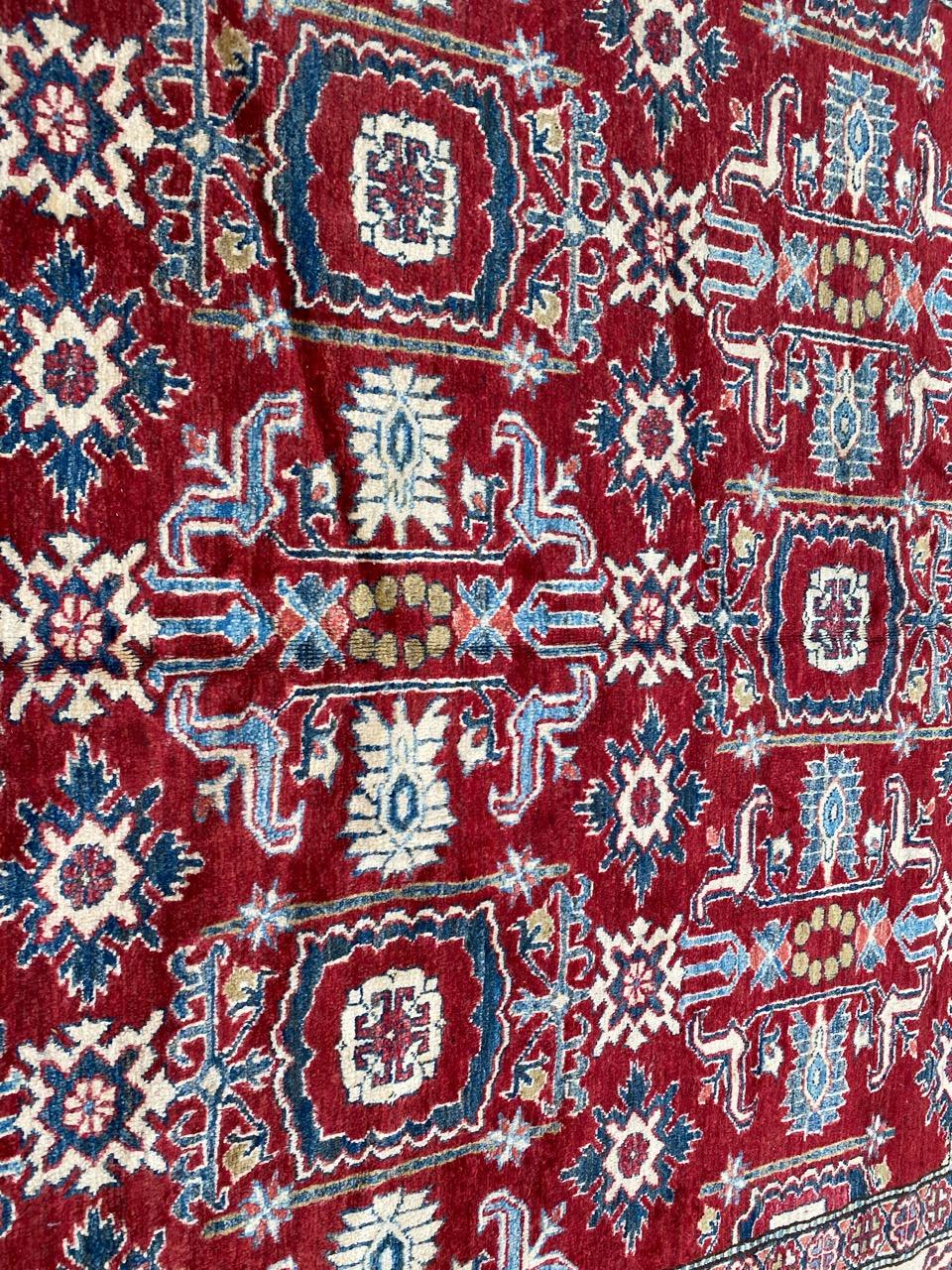 Chobi Afghanischer Teppich im Vintage-Stil im Angebot 3