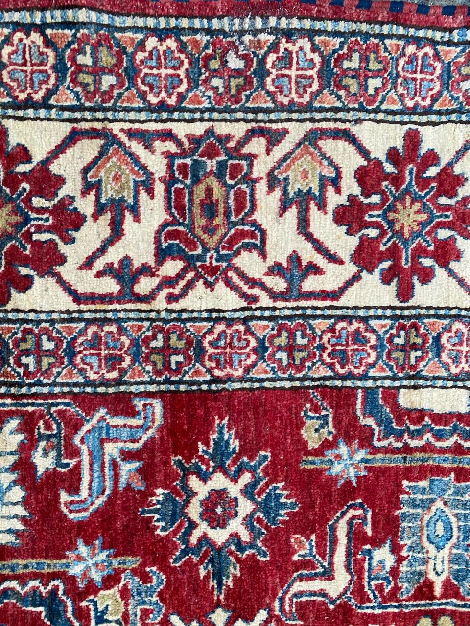 Pretty Vintage Chobi Afghan Rug For Sale 3