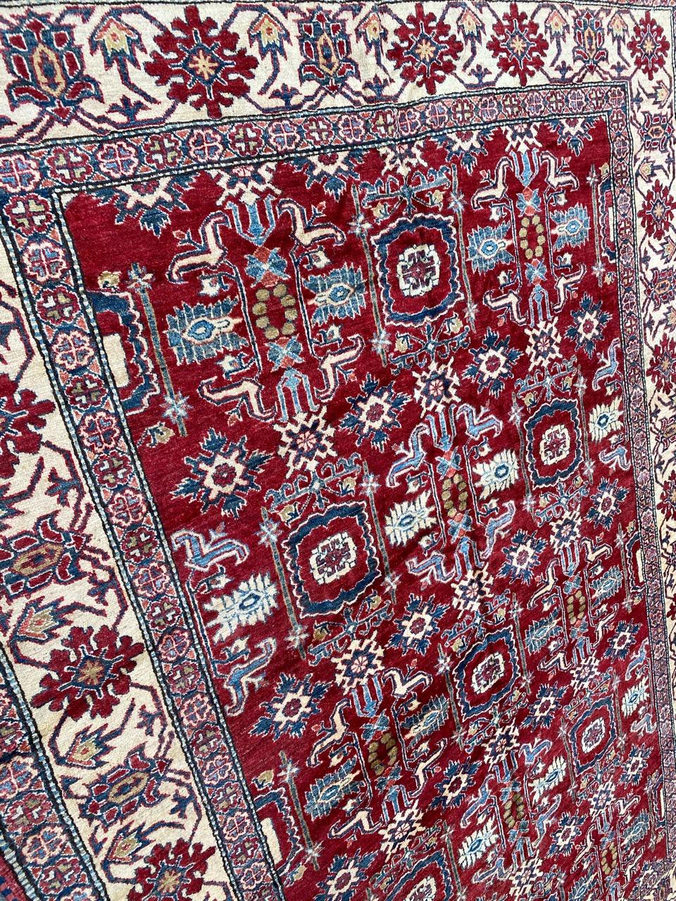 Pretty Vintage Chobi Afghan Rug For Sale 9