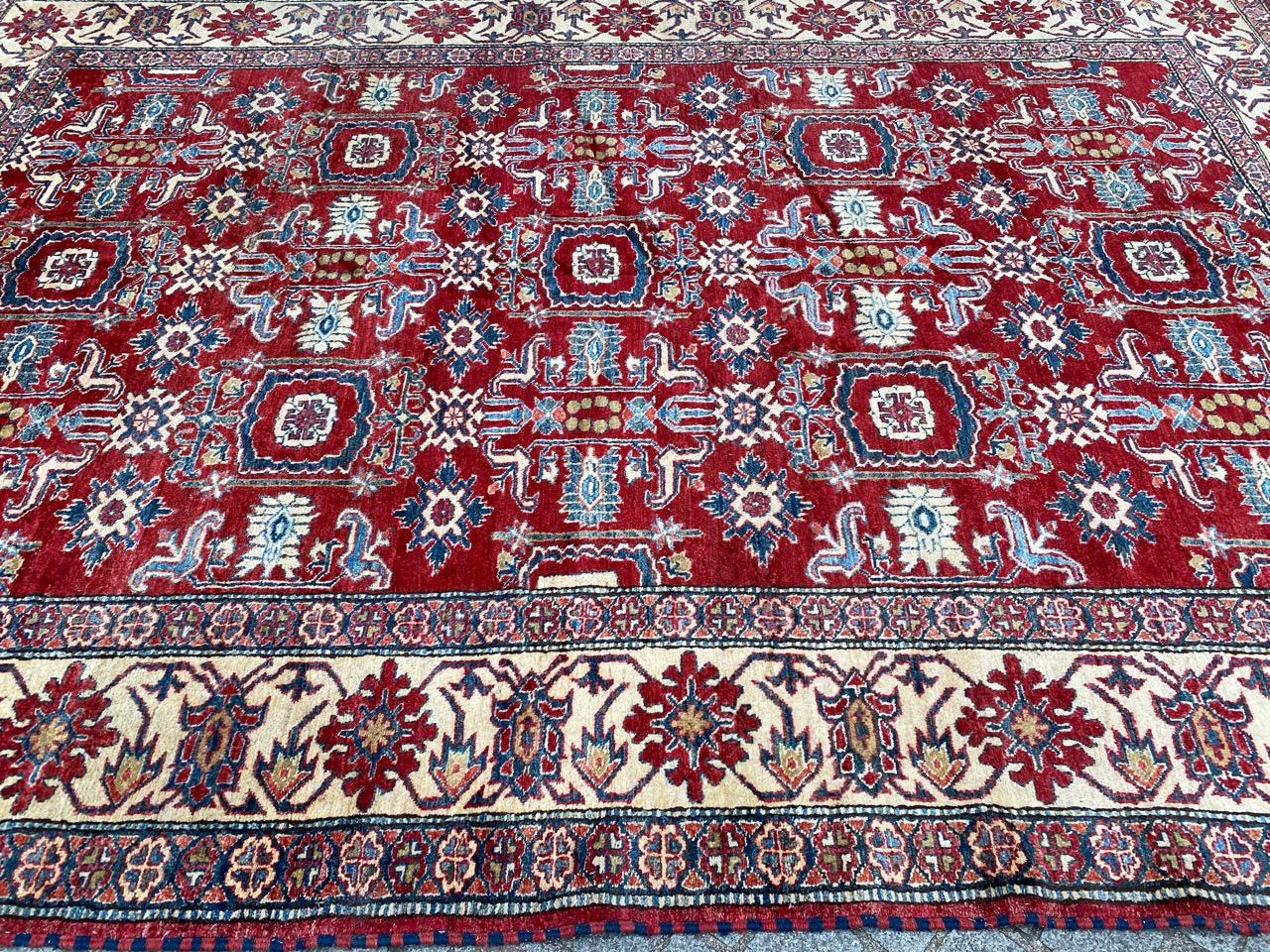 Pretty Vintage Chobi Afghan Rug For Sale 11