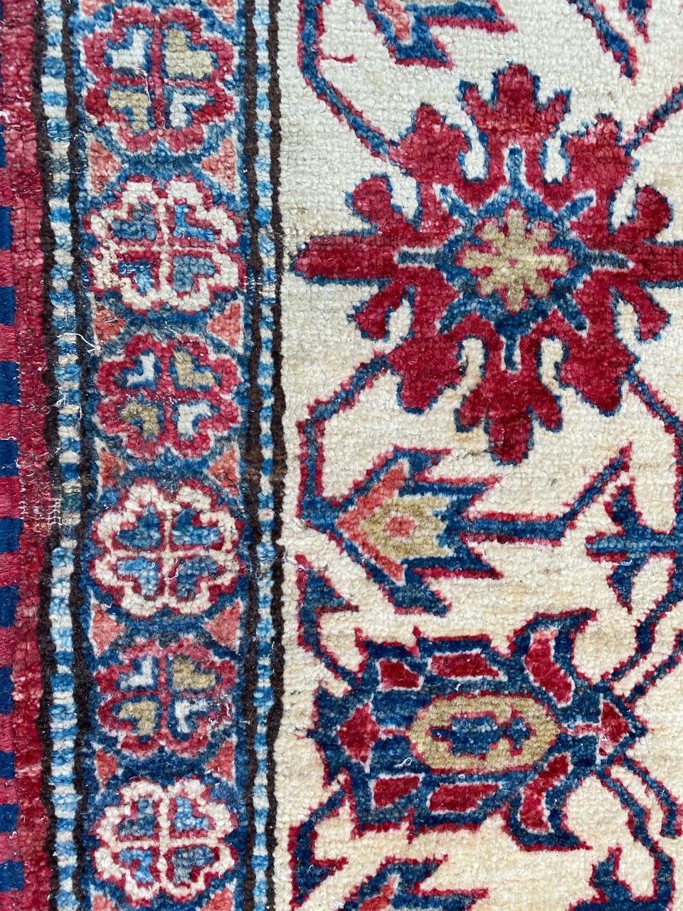 Hand-Knotted Pretty Vintage Chobi Afghan Rug For Sale