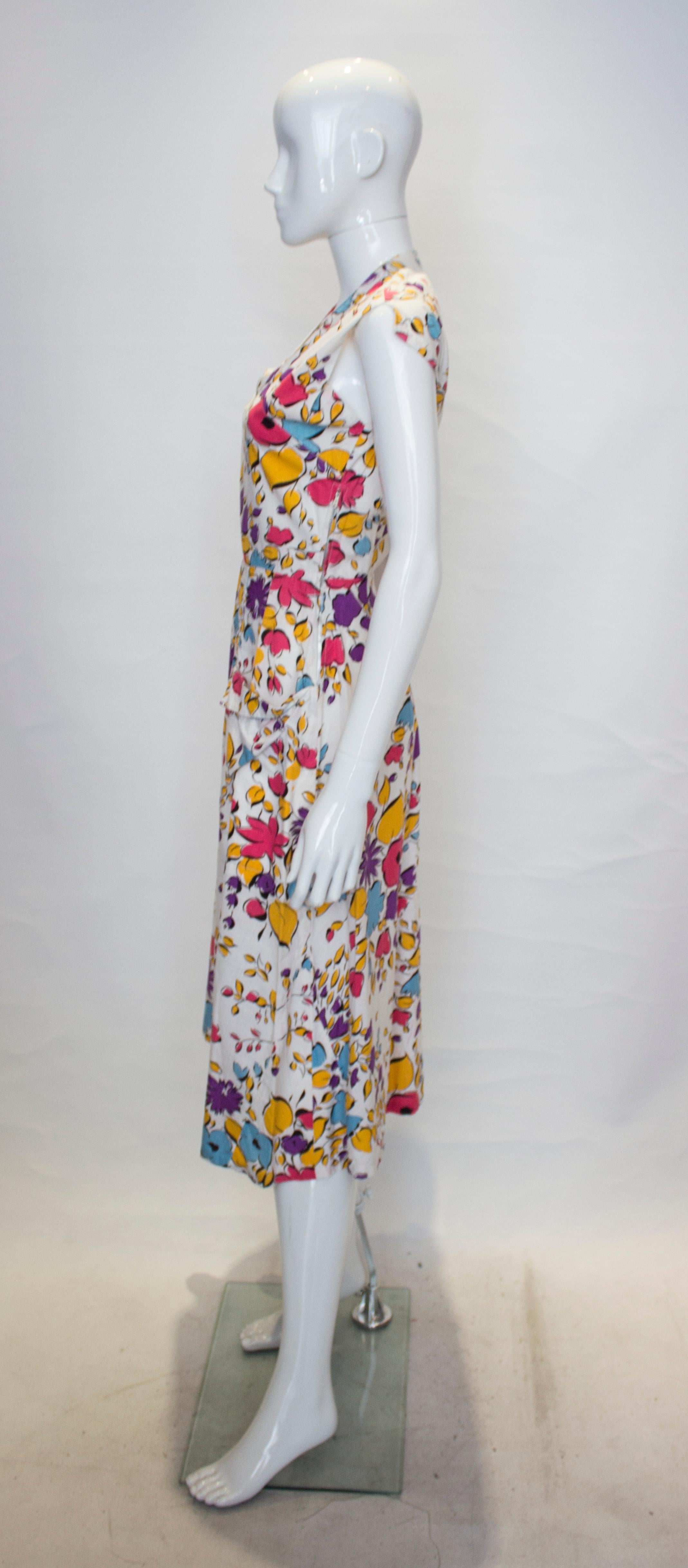 Hübsches hübsches Vintage Sommerkleid aus Baumwolle im Zustand „Gut“ im Angebot in London, GB
