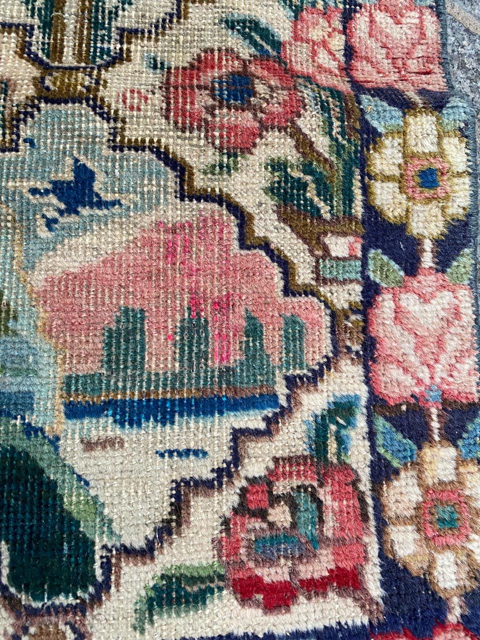 Bobyrug’s Pretty Vintage Decorative Mahal Rug For Sale 8