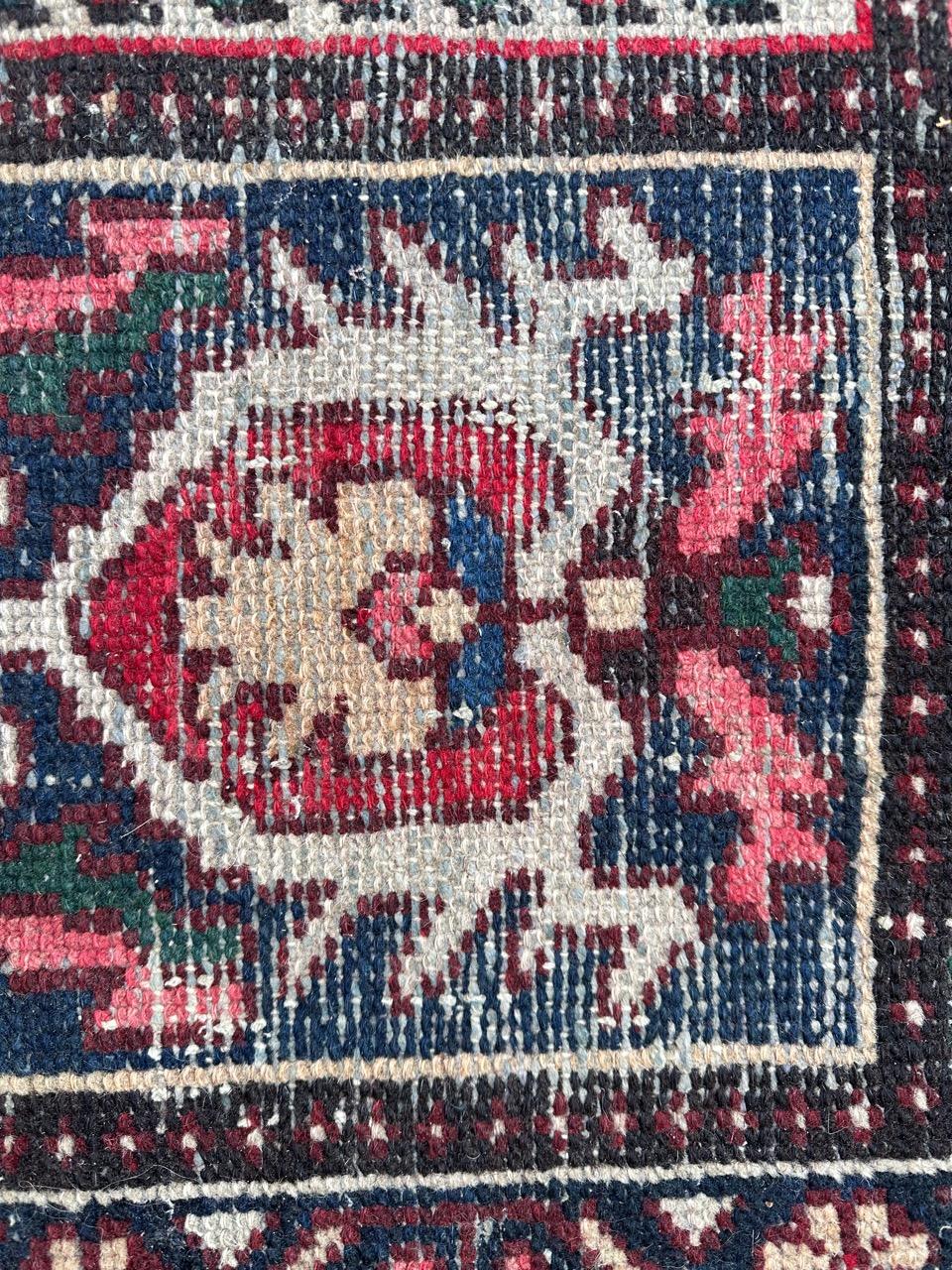 Bobyrug’s Pretty vintage distressed Bakhtiar rug  For Sale 7