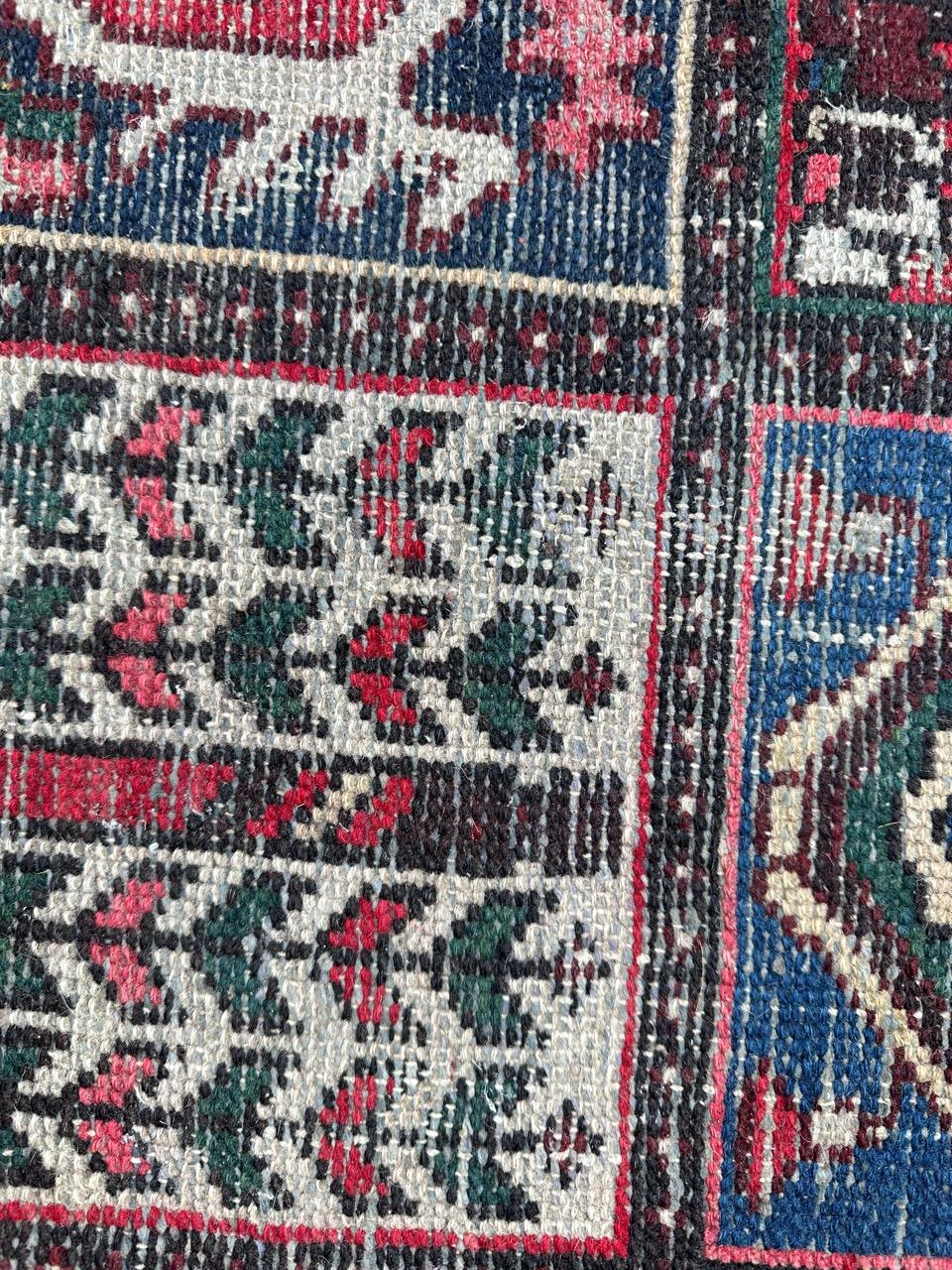 Bobyrug’s Pretty vintage distressed Bakhtiar rug  For Sale 8
