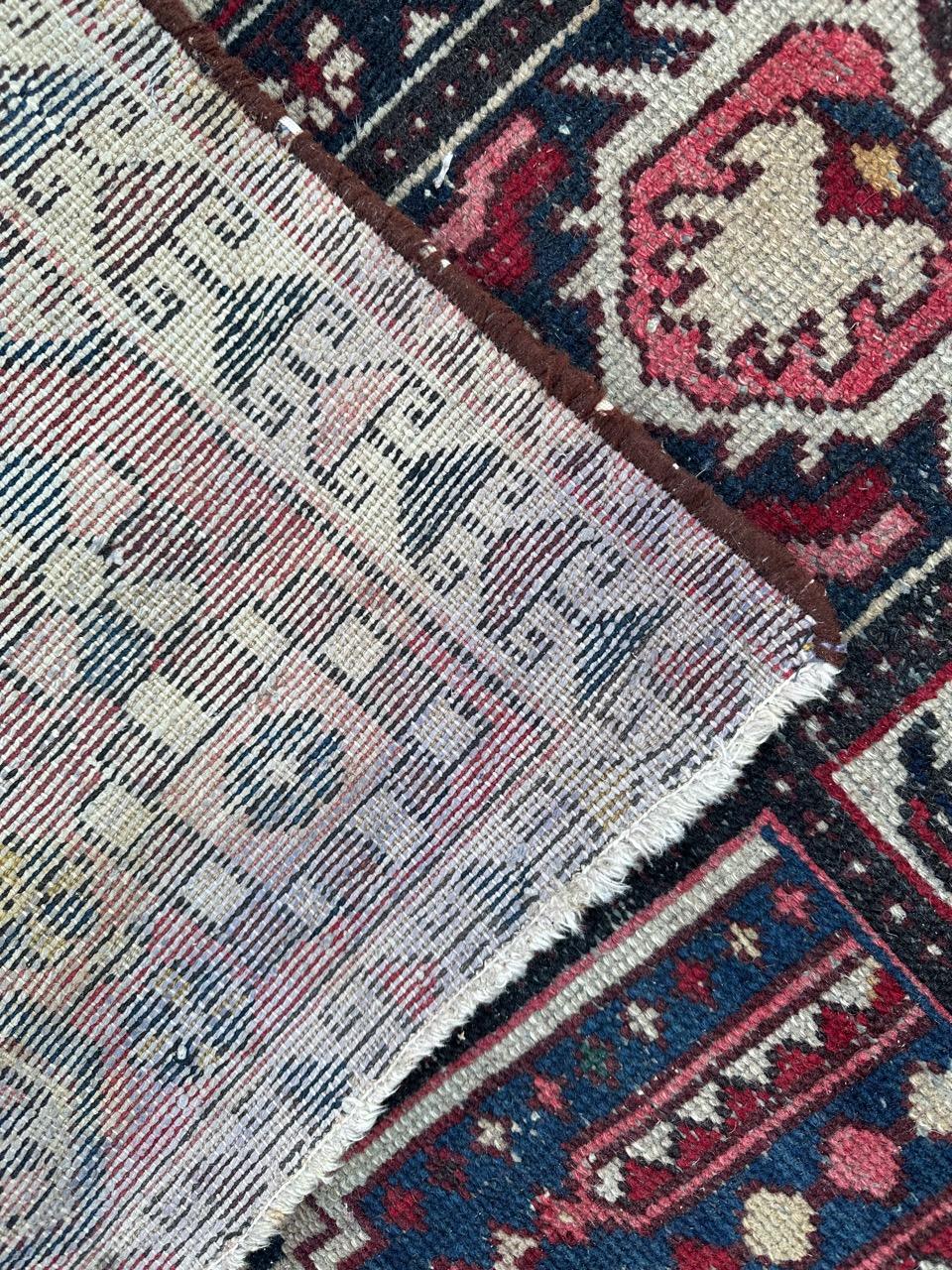 Bobyrug’s Pretty vintage distressed Bakhtiar rug  For Sale 12