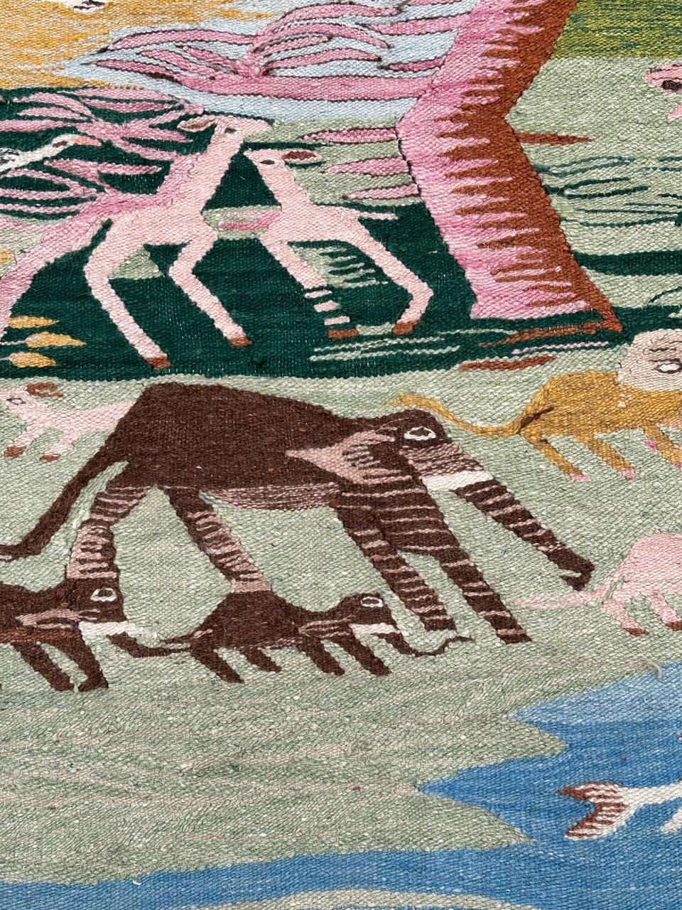 Bobyrug's Pretty Vintage ägyptischen Wandteppich im Angebot 2