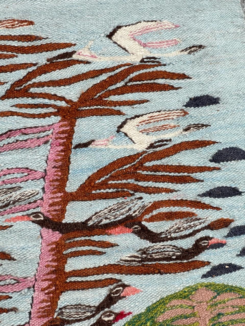 Bobyrug's Pretty Vintage ägyptischen Wandteppich im Angebot 8