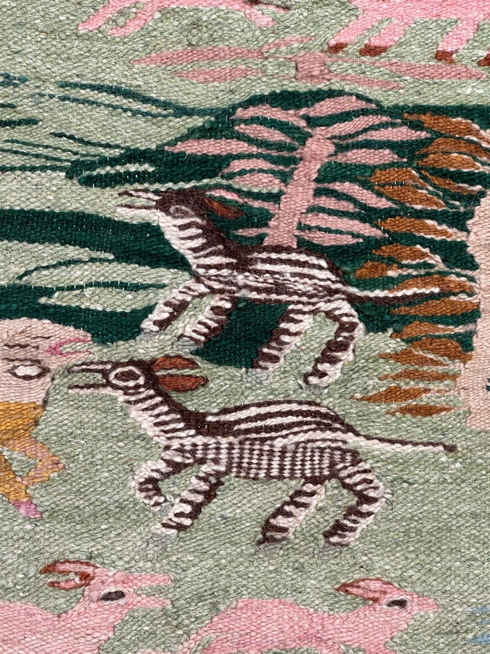 Bobyrug's Pretty Vintage ägyptischen Wandteppich (Wolle) im Angebot