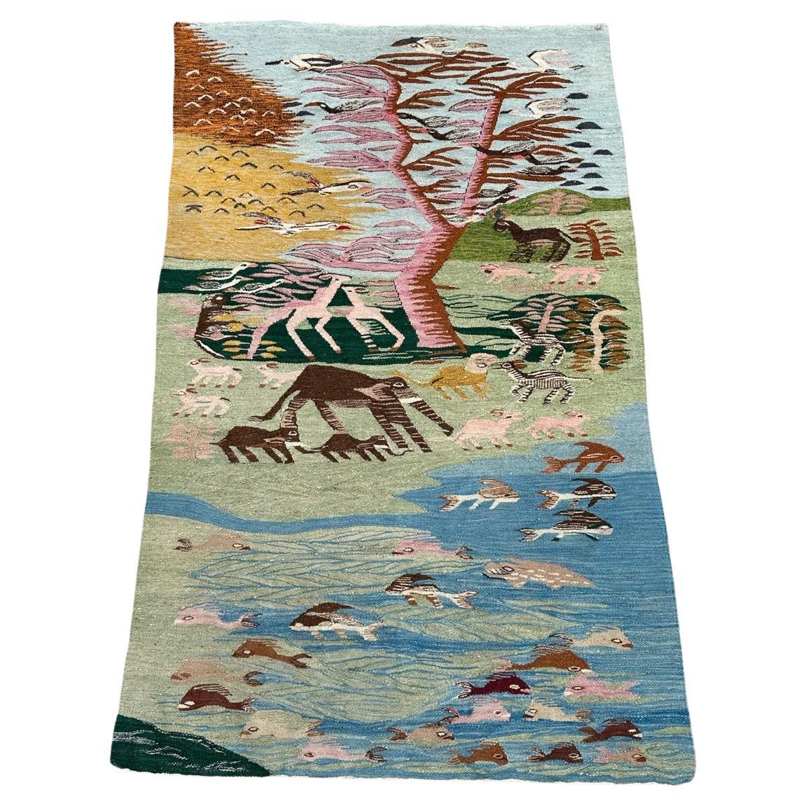 Bobyrug’s Pretty Vintage Egyptian Tapestry