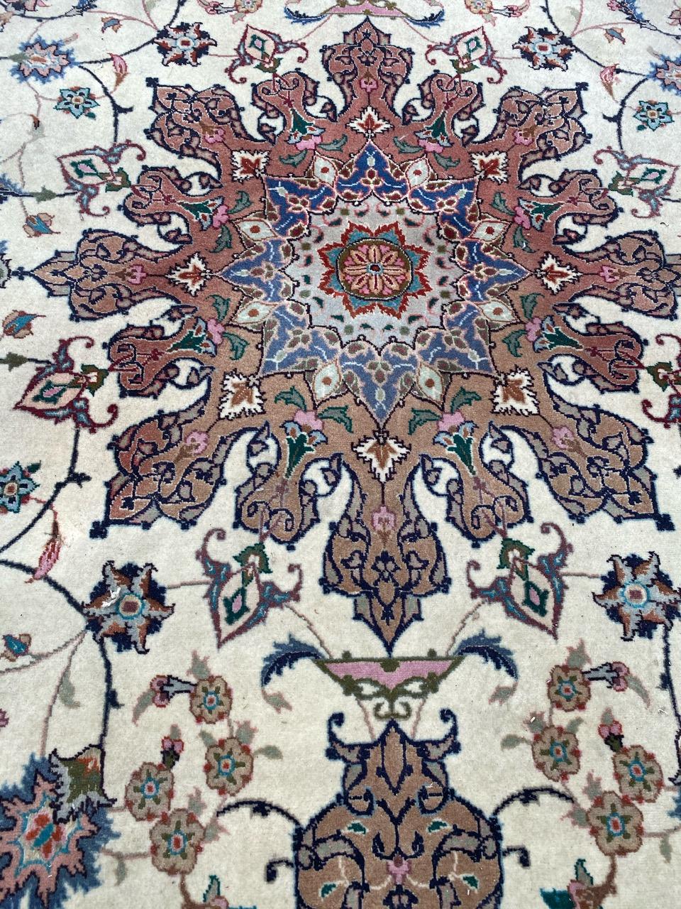 Schöner Tabriz-Teppich im Vintage-Stil im Angebot 4