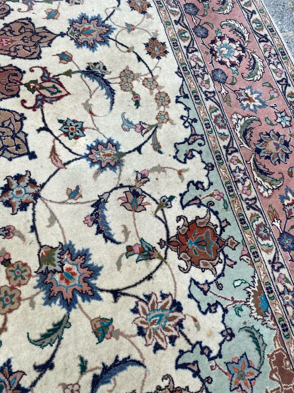 Schöner Tabriz-Teppich im Vintage-Stil im Angebot 5