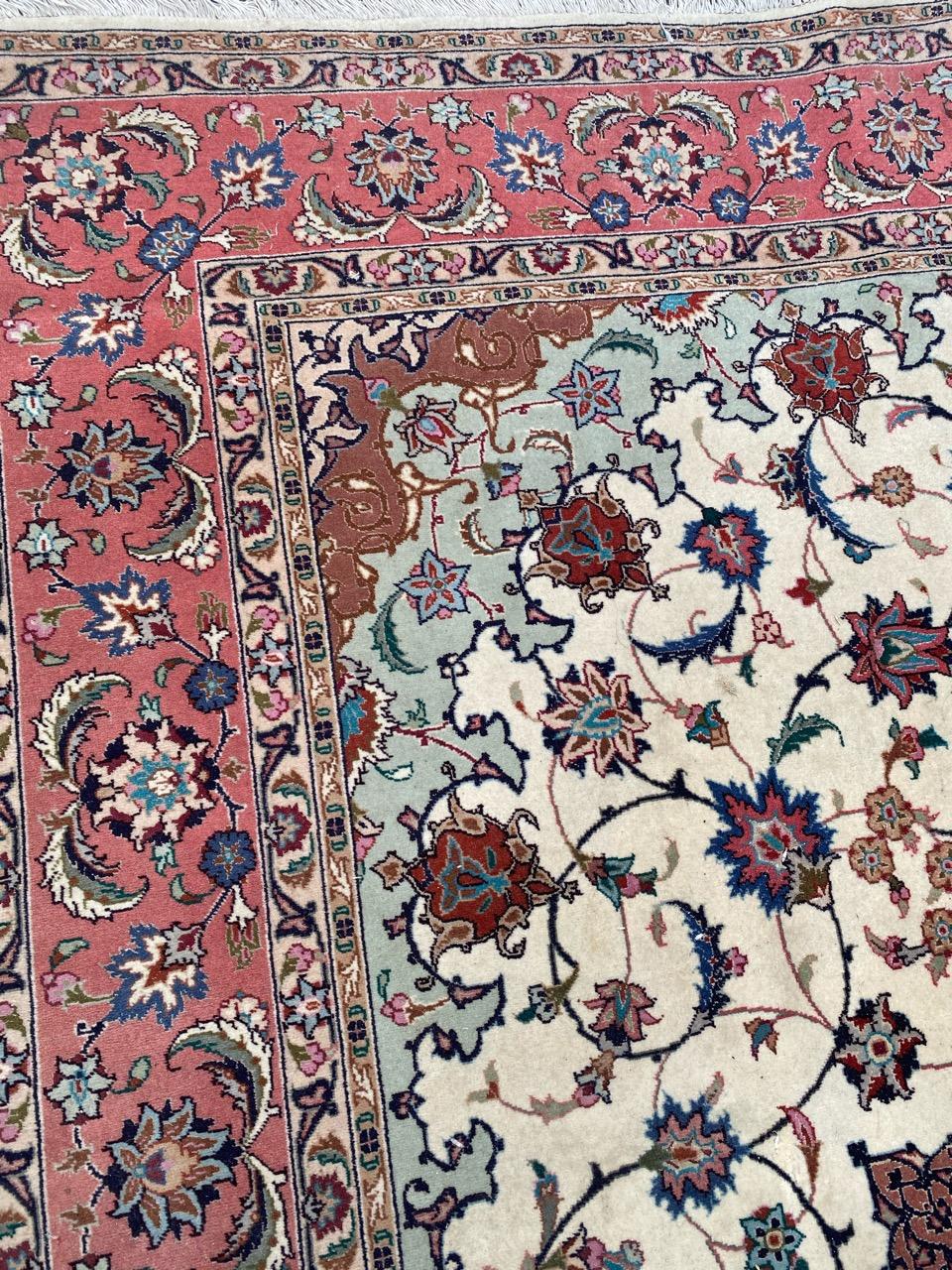 Schöner Tabriz-Teppich im Vintage-Stil im Angebot 7