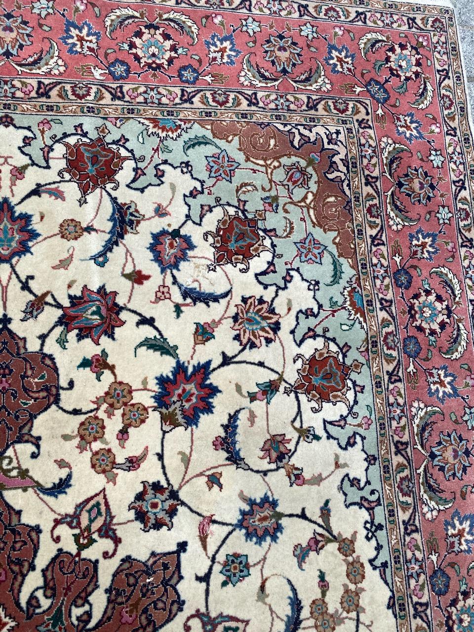 Schöner Tabriz-Teppich im Vintage-Stil im Angebot 8