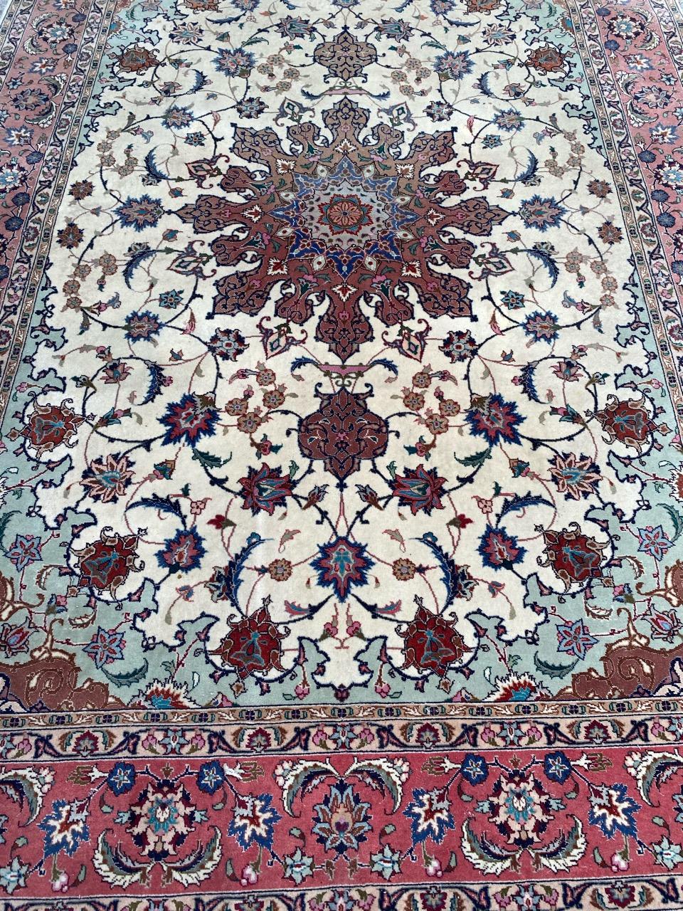 Schöner Tabriz-Teppich im Vintage-Stil im Angebot 12