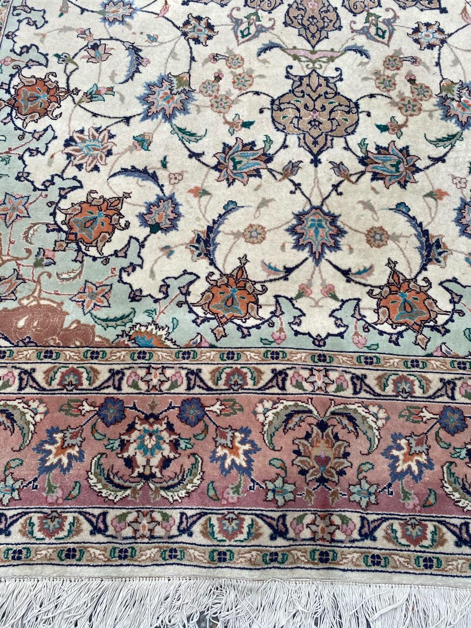 Schöner Tabriz-Teppich im Vintage-Stil im Angebot 2