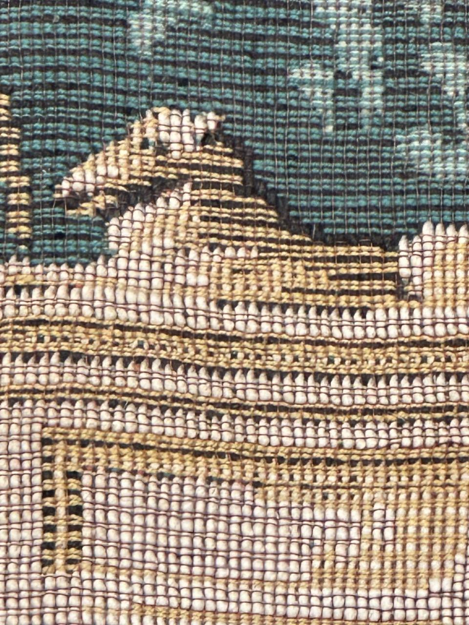 Französischer Jacquard-Wandteppich im Aubusson-Stil im Vintage-Stil im Angebot 5