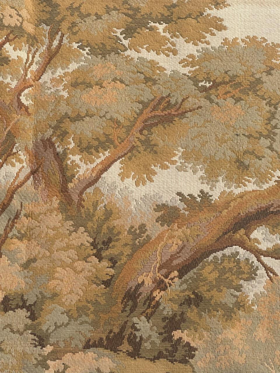 Pretty Vintage Französischer Jacquard-Wandteppich im Aubusson-Stil im Angebot 6