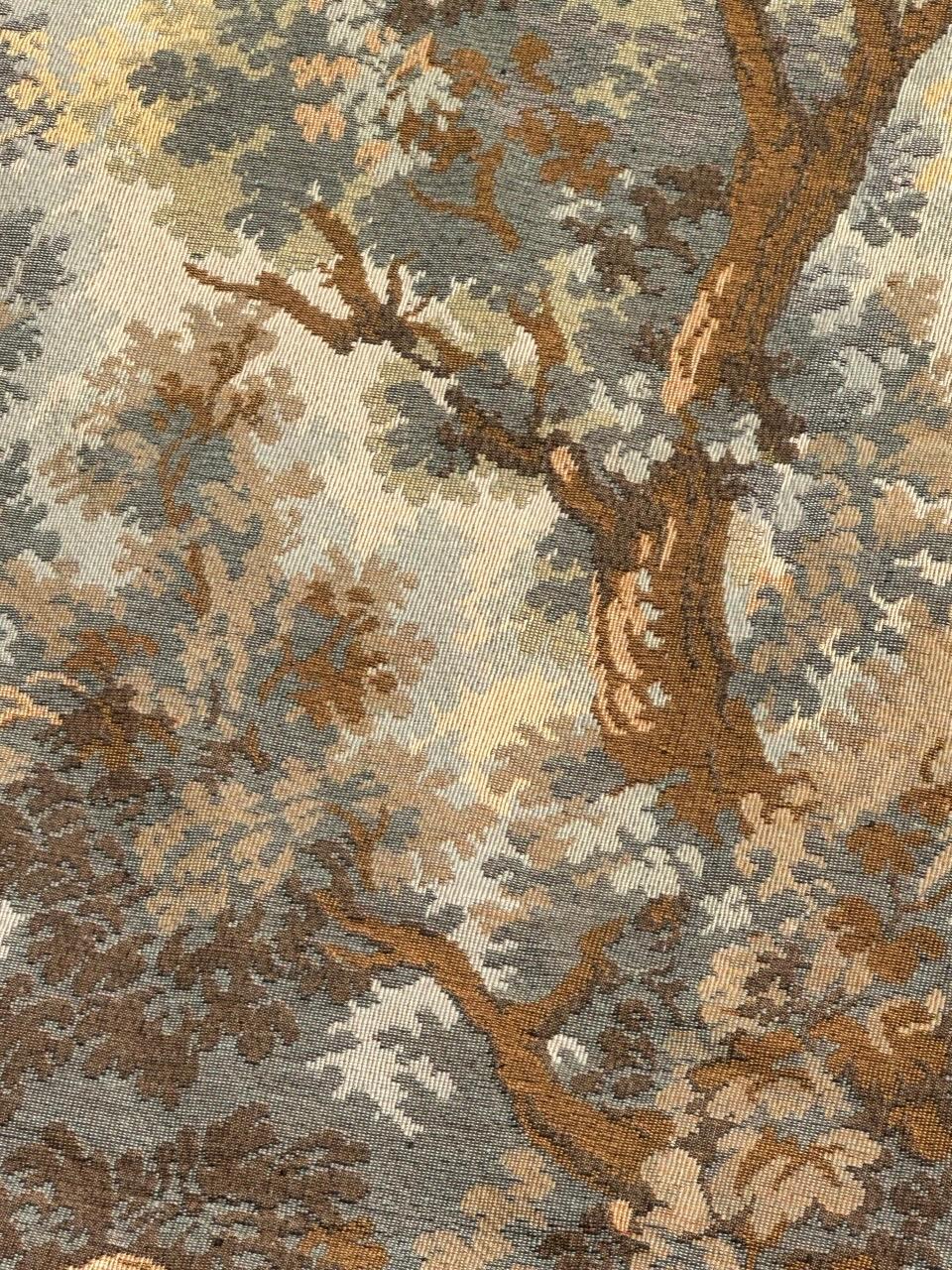 Grazioso arazzo jacquard francese d'epoca in stile Aubusson in vendita 5
