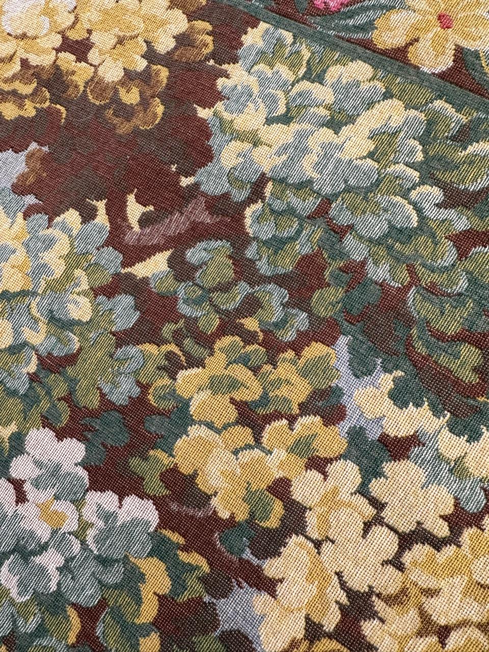 Schöner französischer Jacquard-Wandteppich im Aubusson-Stil im Vintage-Stil im Angebot 9