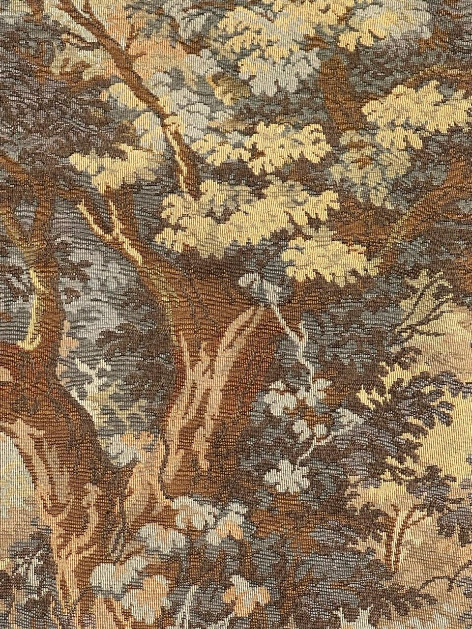 Grazioso arazzo jacquard francese d'epoca in stile Aubusson in vendita 2