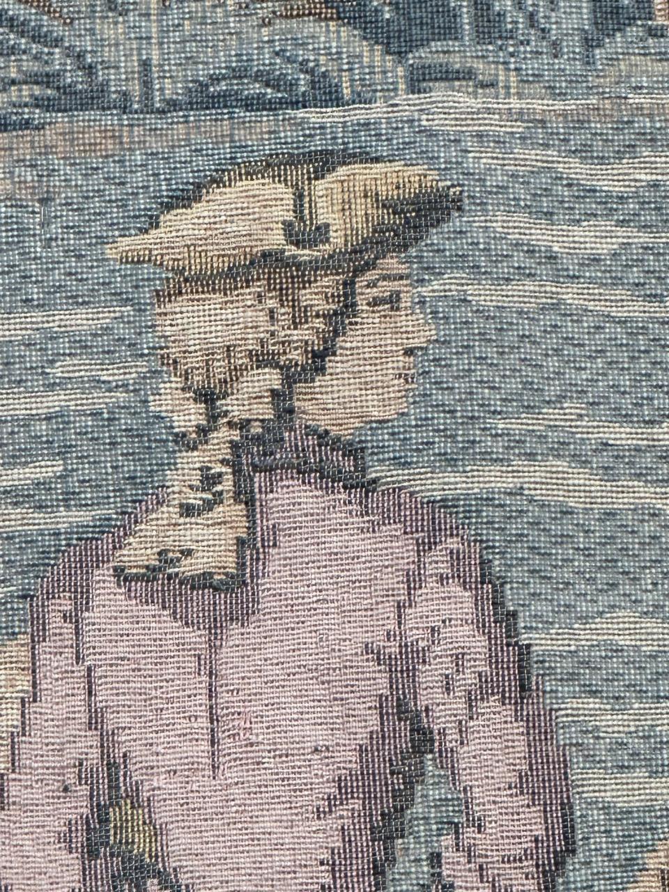 Hübscher französischer Jacquard-Wandteppich im Aubusson-Stil 