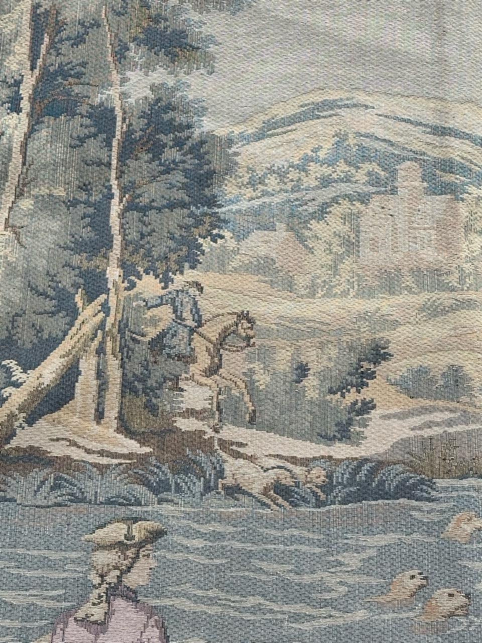 Hübscher französischer Jacquard-Wandteppich im Aubusson-Stil 