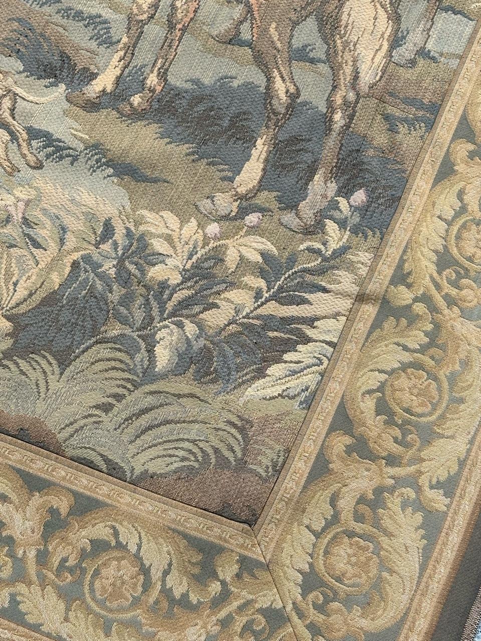 Hübscher französischer Jacquard-Wandteppich im Aubusson-Stil 