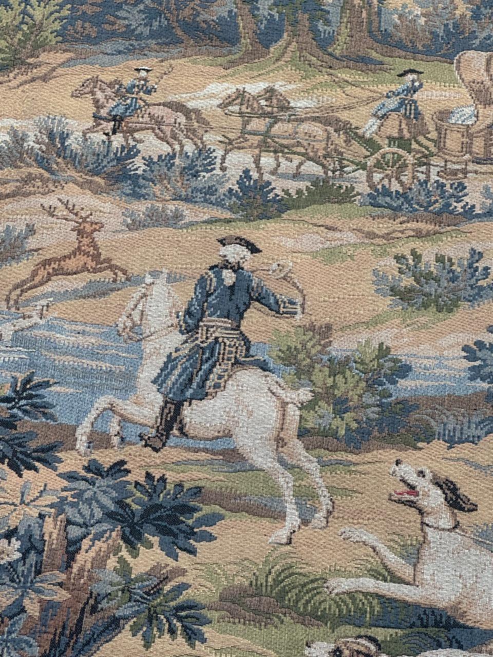 Lana Grazioso arazzo jacquard francese d'epoca in stile Aubusson 
