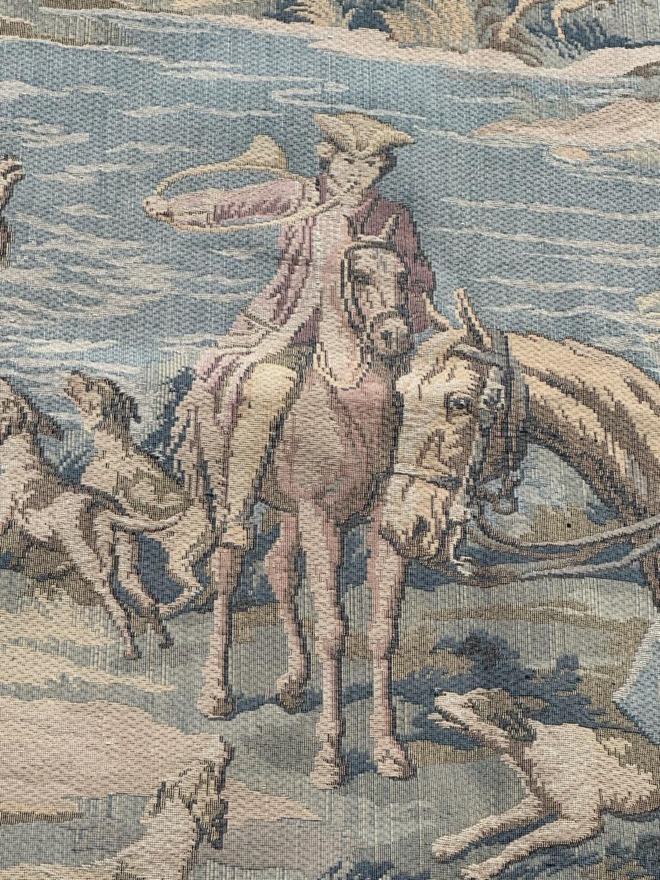 Hübscher französischer Jacquard-Wandteppich im Aubusson-Stil 