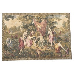 Hübsche Vintage Französisch Aubusson Stil Jacquard-Wandteppich " das Fest der Venus "