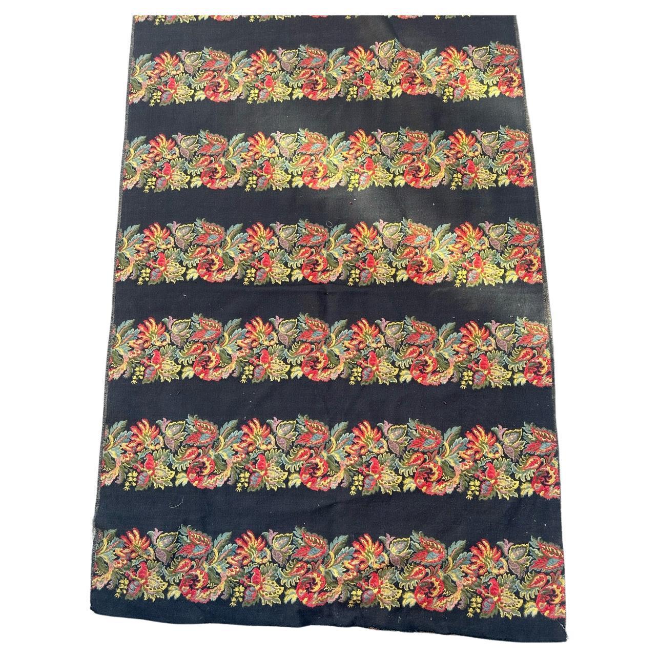 pretty vintage French Aubusson style Jacquard tapestry tissue for covering
