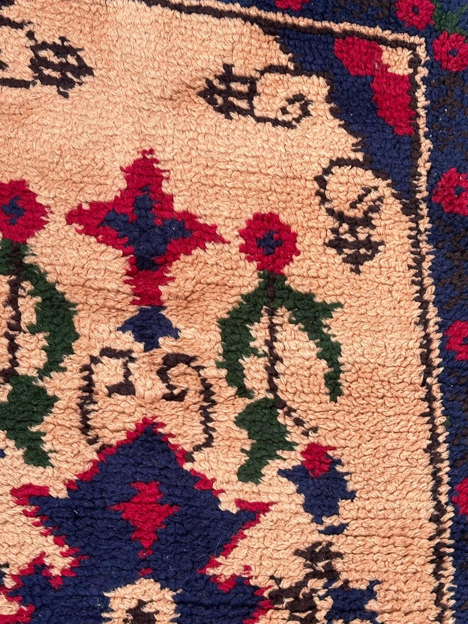 Schöner französischer Cogolin-Teppich im Oushak-Design im Vintage-Stil im Angebot 4