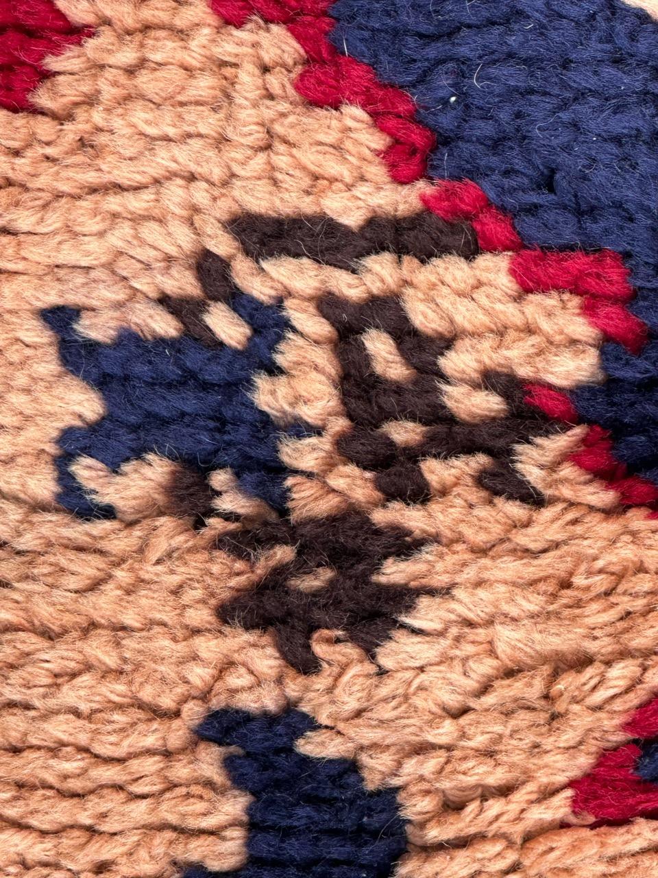 Schöner französischer Cogolin-Teppich im Oushak-Design im Vintage-Stil im Angebot 6